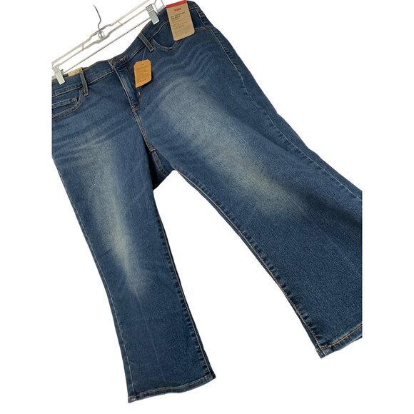 Levis 311 Shaping Skinny Capri Crop Jeans 18W Plus Stellar Stretch Denim 8739 - Picture 4 of 15